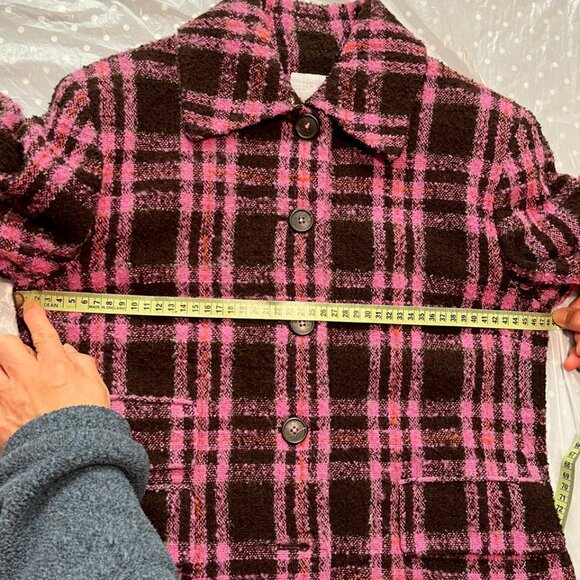 Esprit Pink/Brown Tartan Jacket (US size 4) - Picture 6 of 6